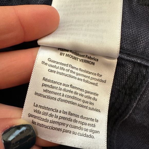 Carhartt Men’s FR Washed Duck Work Dungaree Dark Navy 100791-410 (Sz 42 X 30) - Picture 7 of 11